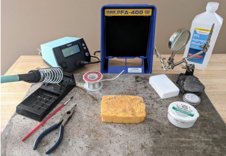 Standard Soldering Equipment Setup